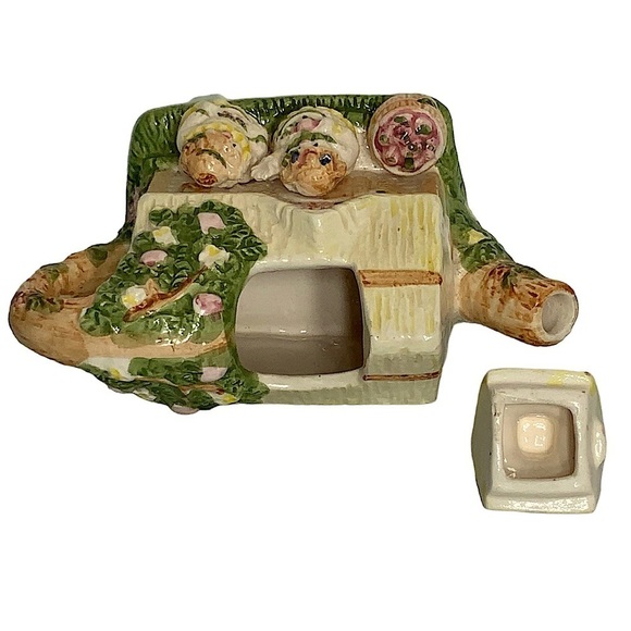 Vintage Teapot Cottage House Apple Tree Porcelain Ceramic 1994 Retro Collectible - Picture 6 of 16